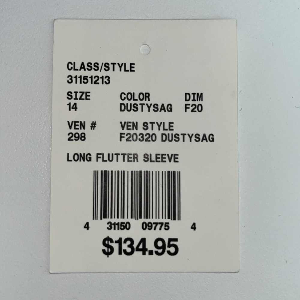 David’s Bridal Long Flutter Sleeve Bridesmaid Dress - Picture 12 of 13
